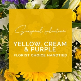Seasonal Selection Yellow, Cream & Purple